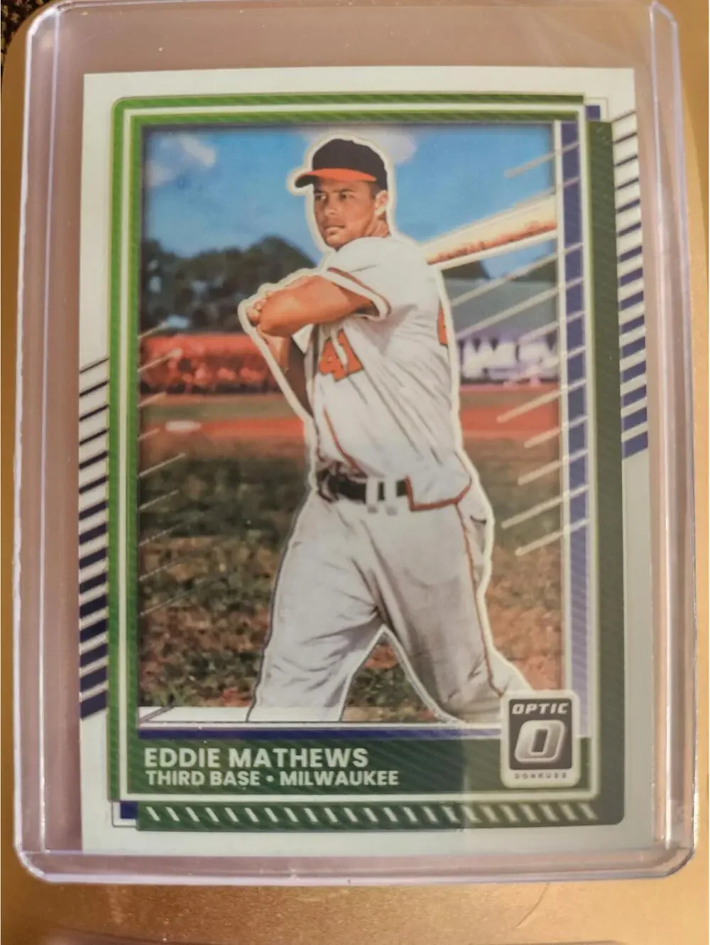 Eddie Matthews - 2025 Panini Optic Insert Baseball - #67 - Brewers - RAW Mint